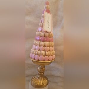 Pink and Cream Macaron Tower